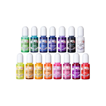 LET'S RESIN Poudre Métallique 5 Couleurs – Pigments Shimmer 20 Ml, Effet Métal Pour Résine Époxy, Pâte Polymère, Slime, Savon & DIY