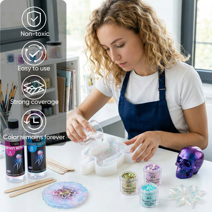 Transparent Chameleon Flake Set