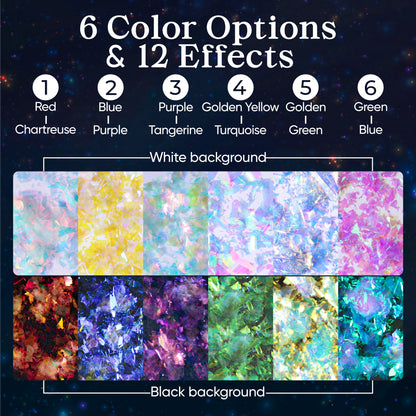 Transparent Chameleon Flake Set