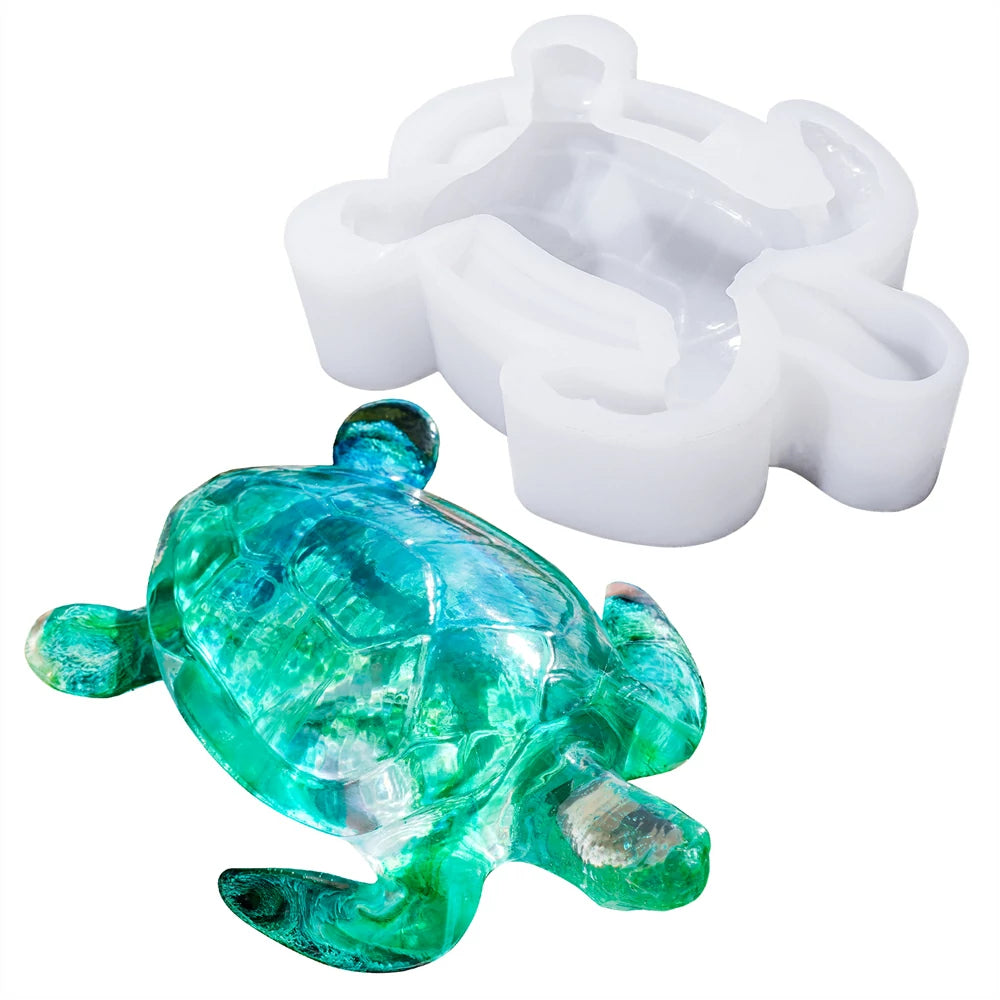 Turtle Resin Mold – Durable Silicone for Ocean-Inspired DIY Crafts ...