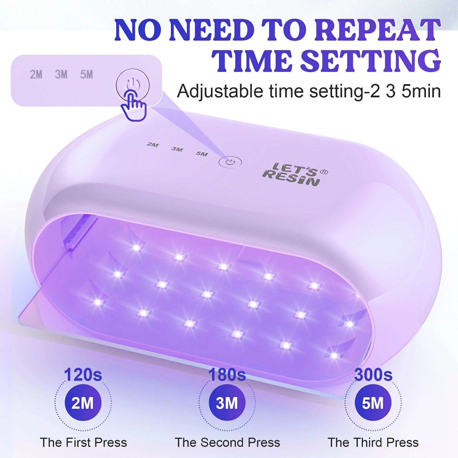 Let s Resin Double Sided UV Resin Light Purple