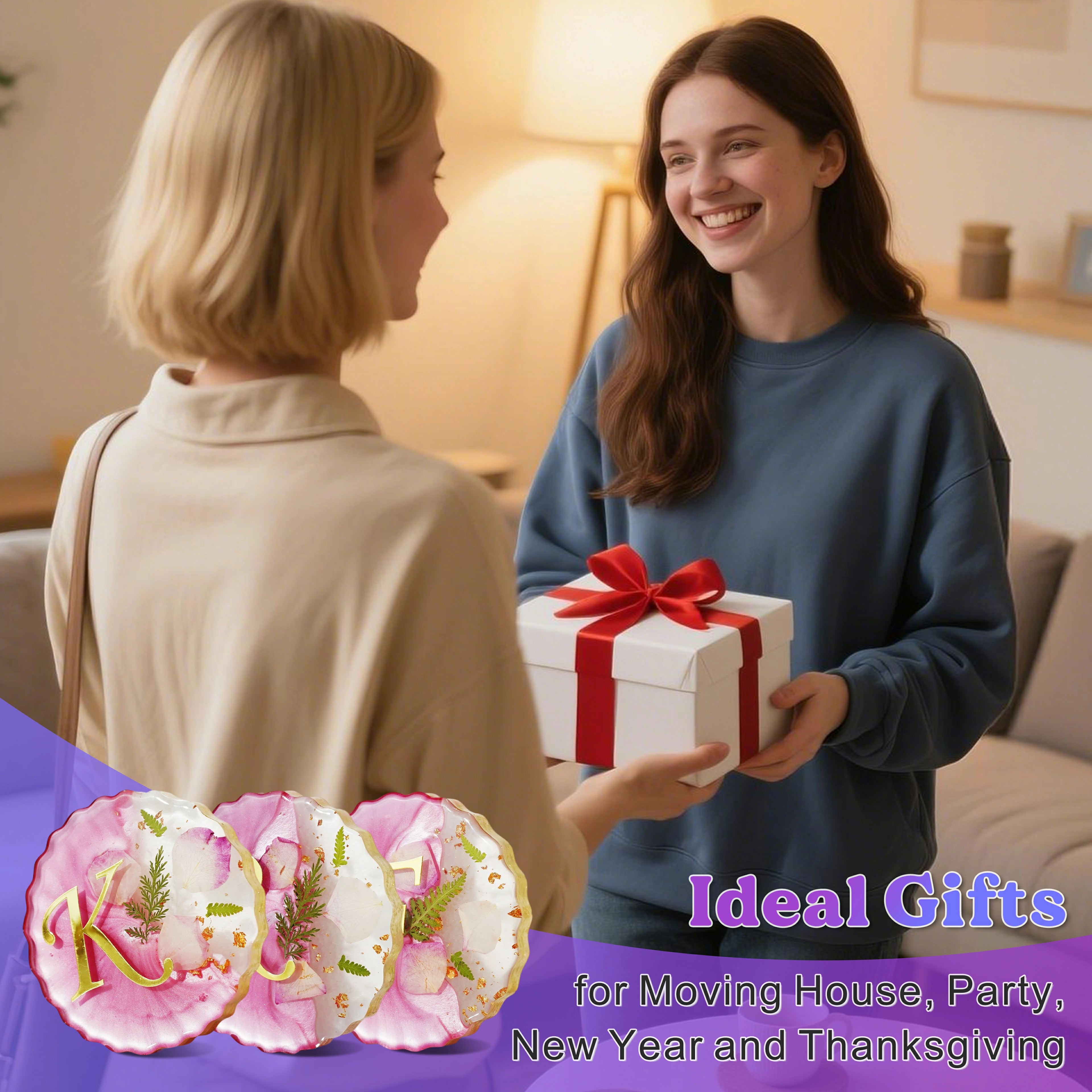 Wave Gold Handle Coaster Resin Molds