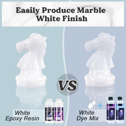 Easily produce marble white finish.