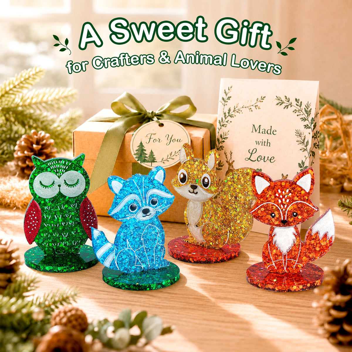 Woodland Animal Standee Resin Molds