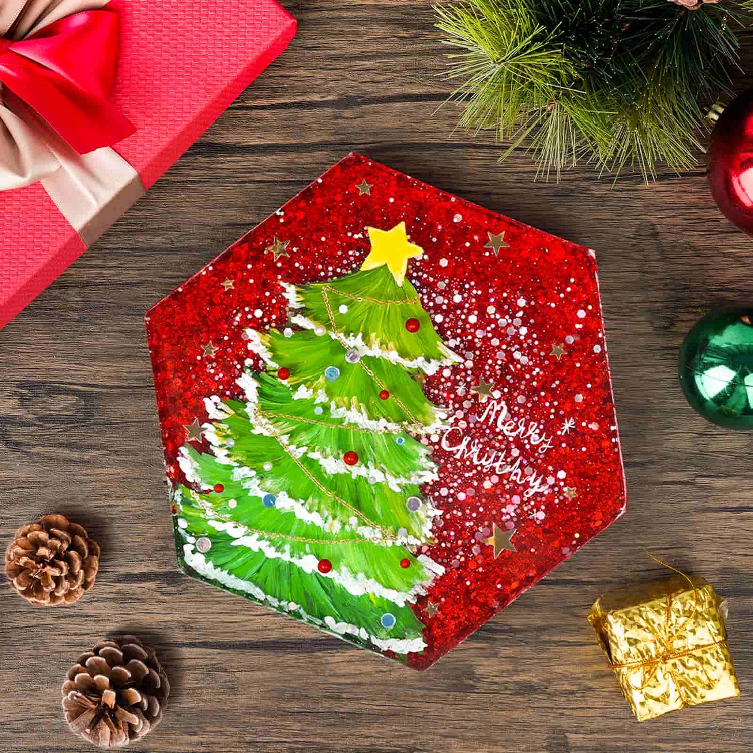 Christmas Mold Gift Box Silicone Mold Small Home Decoration Mold