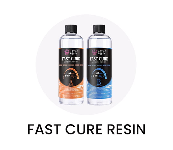 LETS RESIN Fast Cure Epoxy Resin Kit-4 Hours Demold, 20OZ Quick