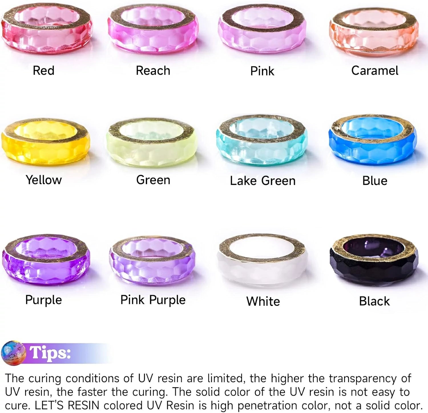 12 Colors UV Resin