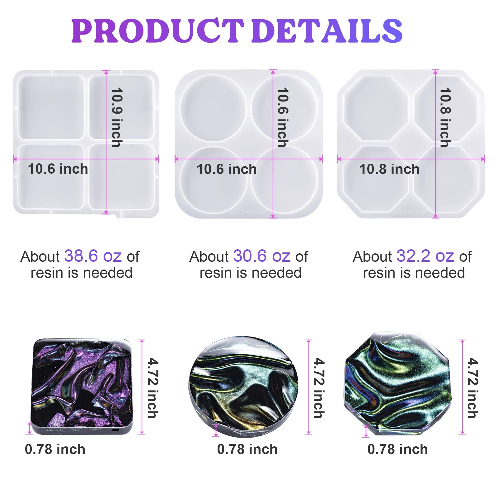 Letsresin Cosater Resin Molds