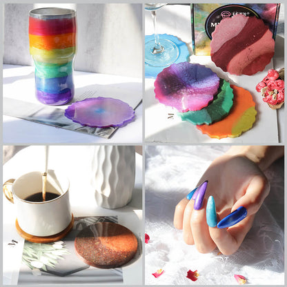 Pigment Powder for Epoxy Resin Mica Powder for Epoxy Resin Candle Dye Epoxy Resin and Bath Bomb Coloring Soap Making Resin Color Pigment Resin Dye