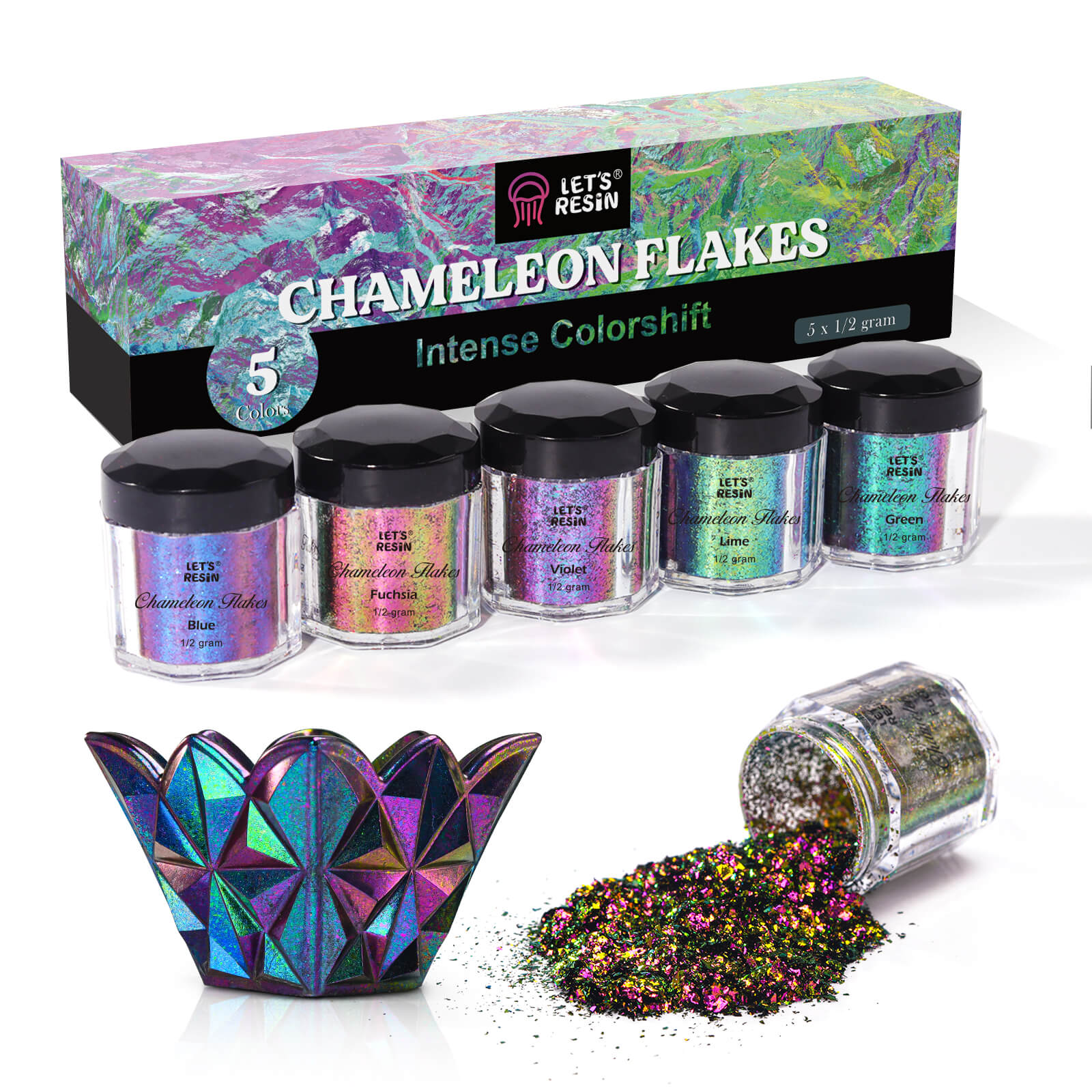 Chameleon Effect Series-Chameleon Flakes, Violet Ver.