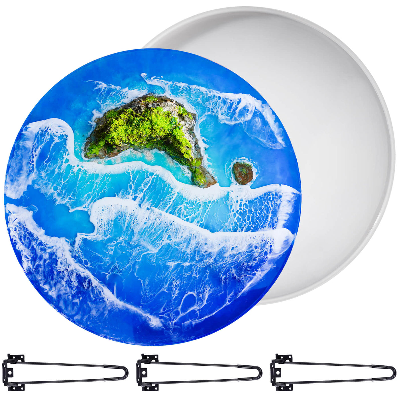 LET'S RESIN Extra Large Resin Molds, 20 Inch XL Round Silicone Molds