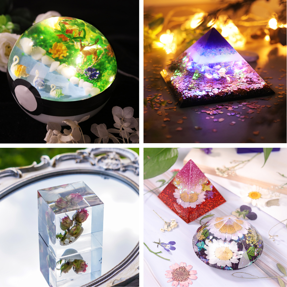 Resin Kit for Beginners, Decoration Set