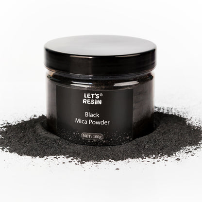 Black Mica Pigment Powder - 3.5oz/100g