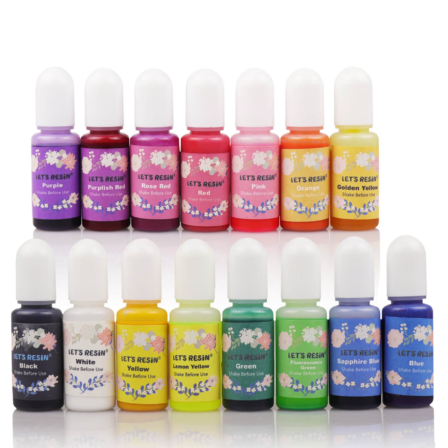 18 Colors Epoxy UV Resin Dye Liquid Transparent for UV Resin