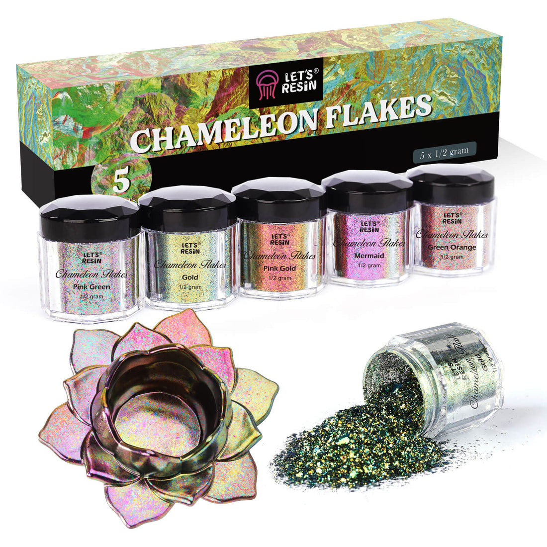 Chameleon Effect Series-Chameleon Flakes, Green Ver.