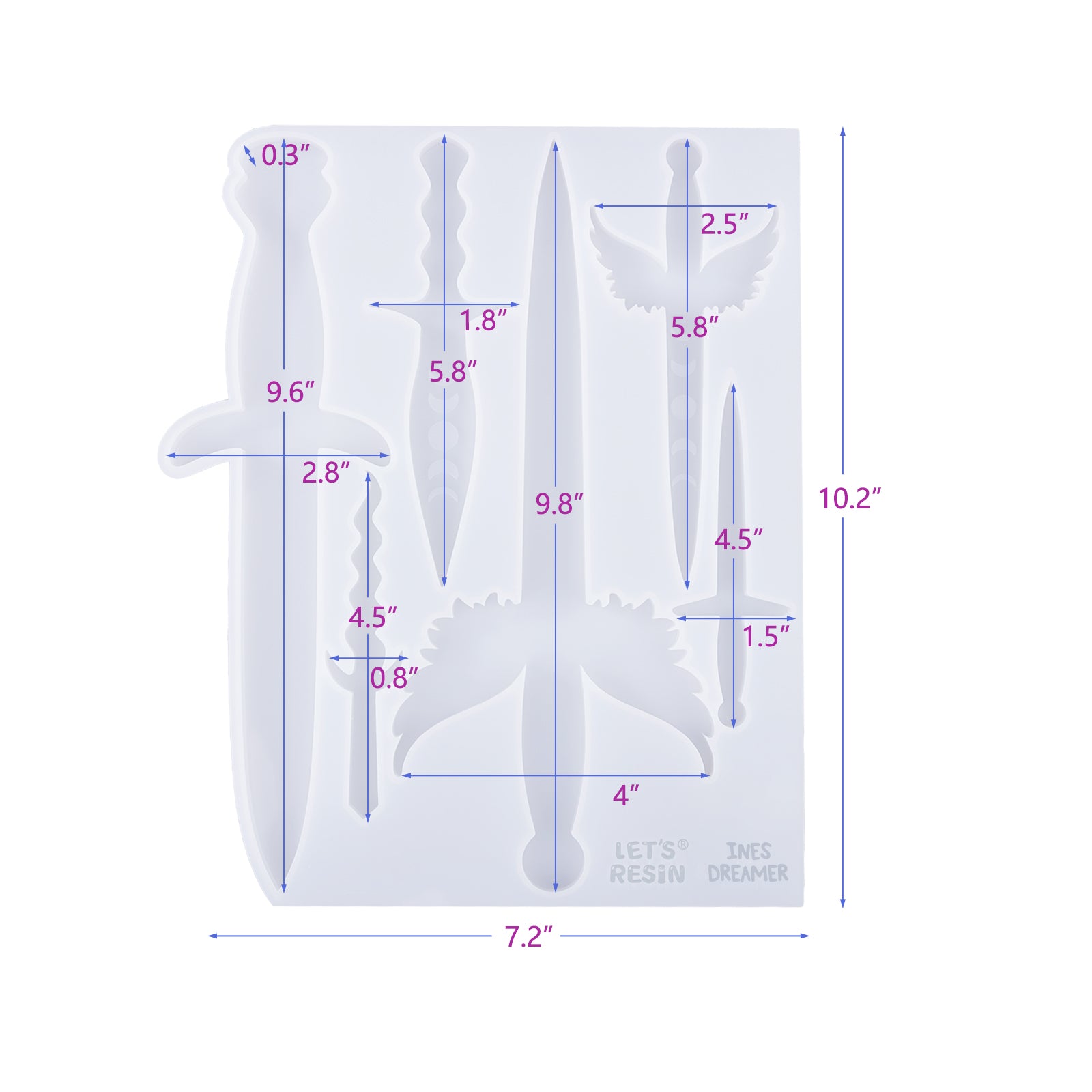 Dagger Resin Molds