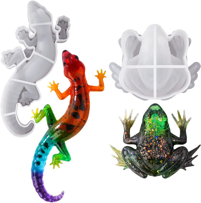 Animal Molds - Frog and Lizard