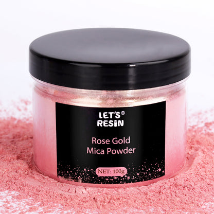 Rose Gold Mica Powder - 3.5oz/100g