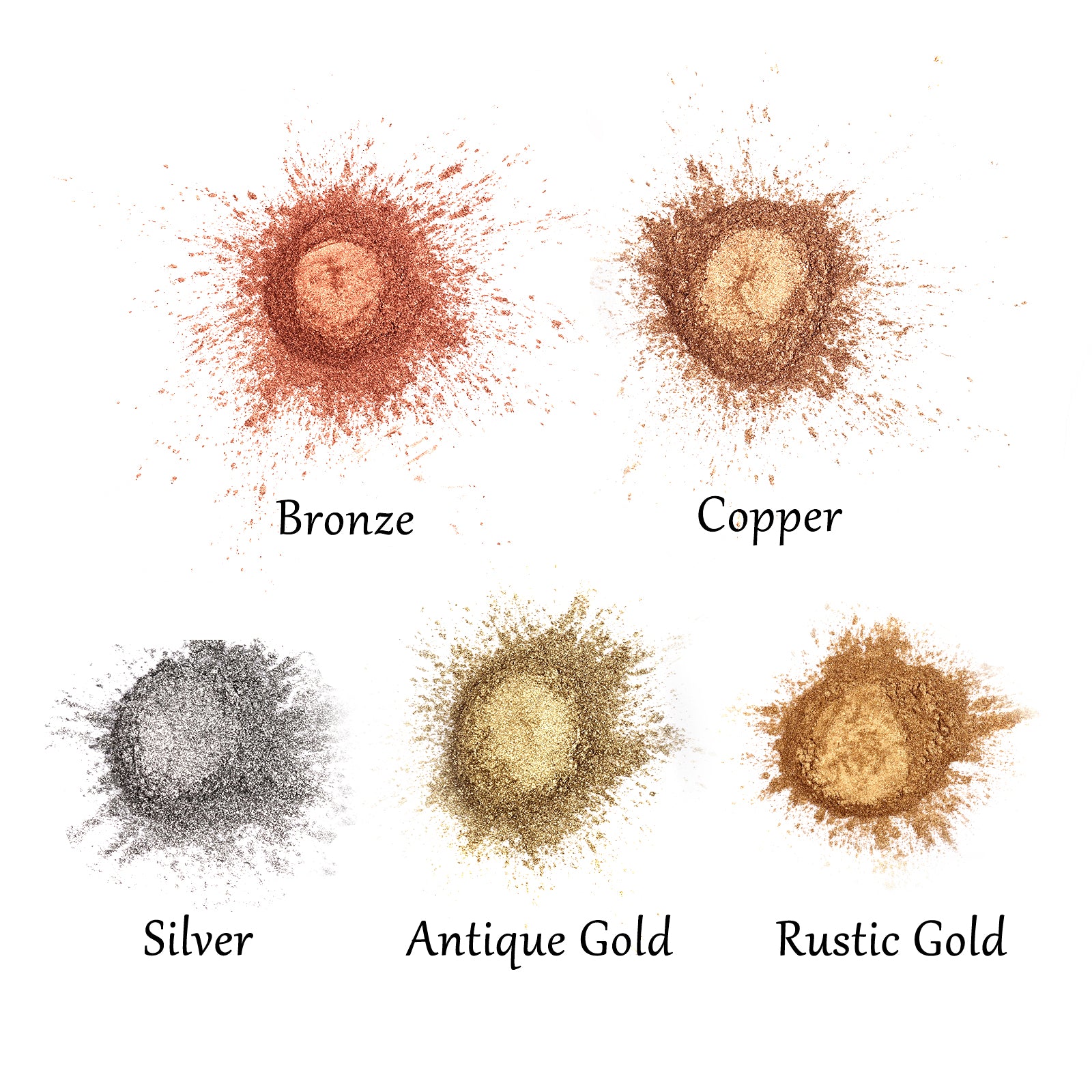 Metallic Pigment Powder - 5 Colors/Each 20ml