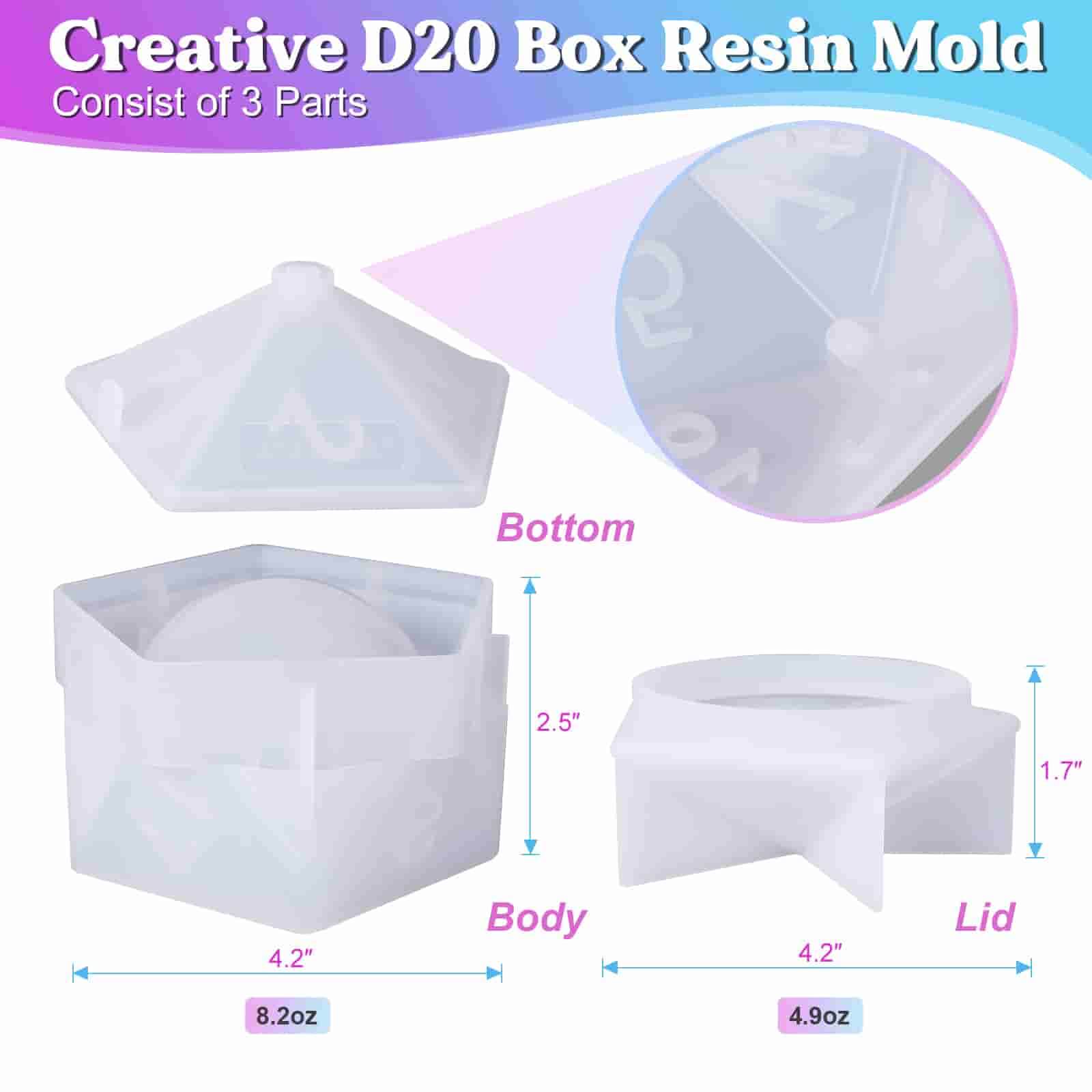 Six Sided Gamer Dices Clear Silicone Molds HOUSE OF MOLDS Play Dices With  Dots Engraved Silicone Clear Molds,super Shiny Surface 