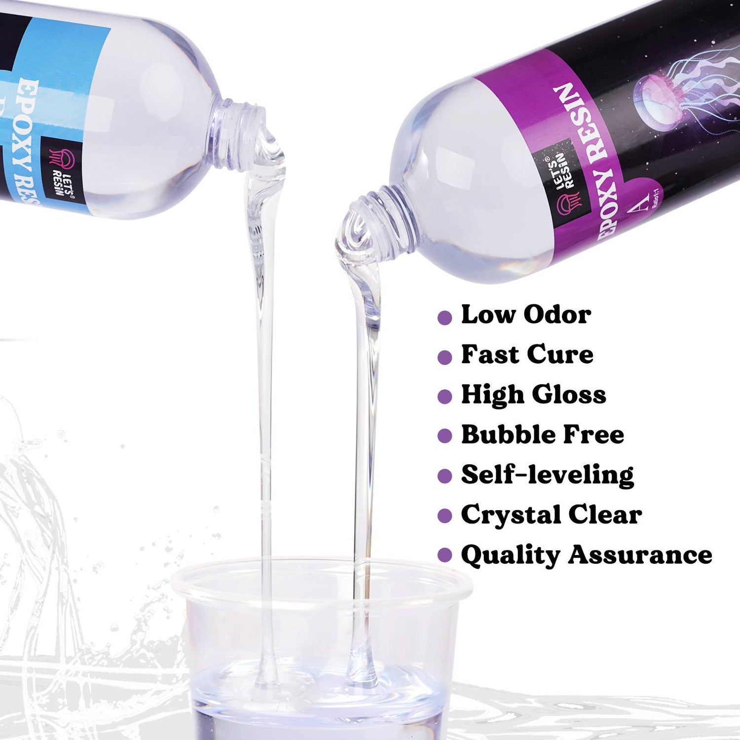  LET'S RESIN Epoxy Resin, 23oz Bubble Free Epoxy Resin, Crystal  Clear Epoxy Resin for Jewelry,Art,Tumblers,Casting Resin with Resin Cup,  Stir Stick : Arts, Crafts & Sewing