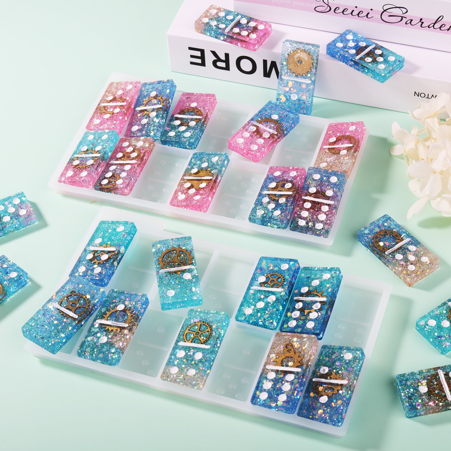 Domino Double Six Molds – Let's Resin