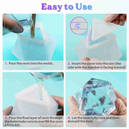 2 Pack Large Dice Molds