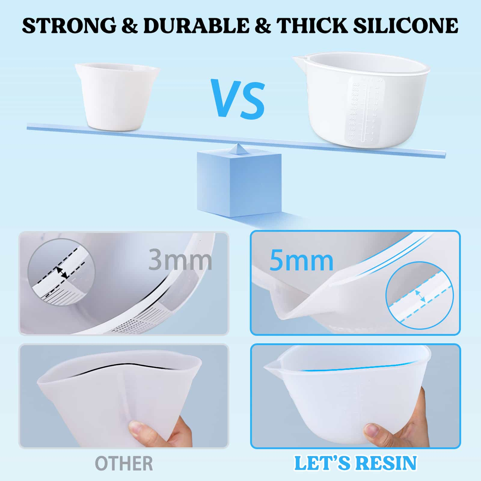 Large Silicone Measuring Cups