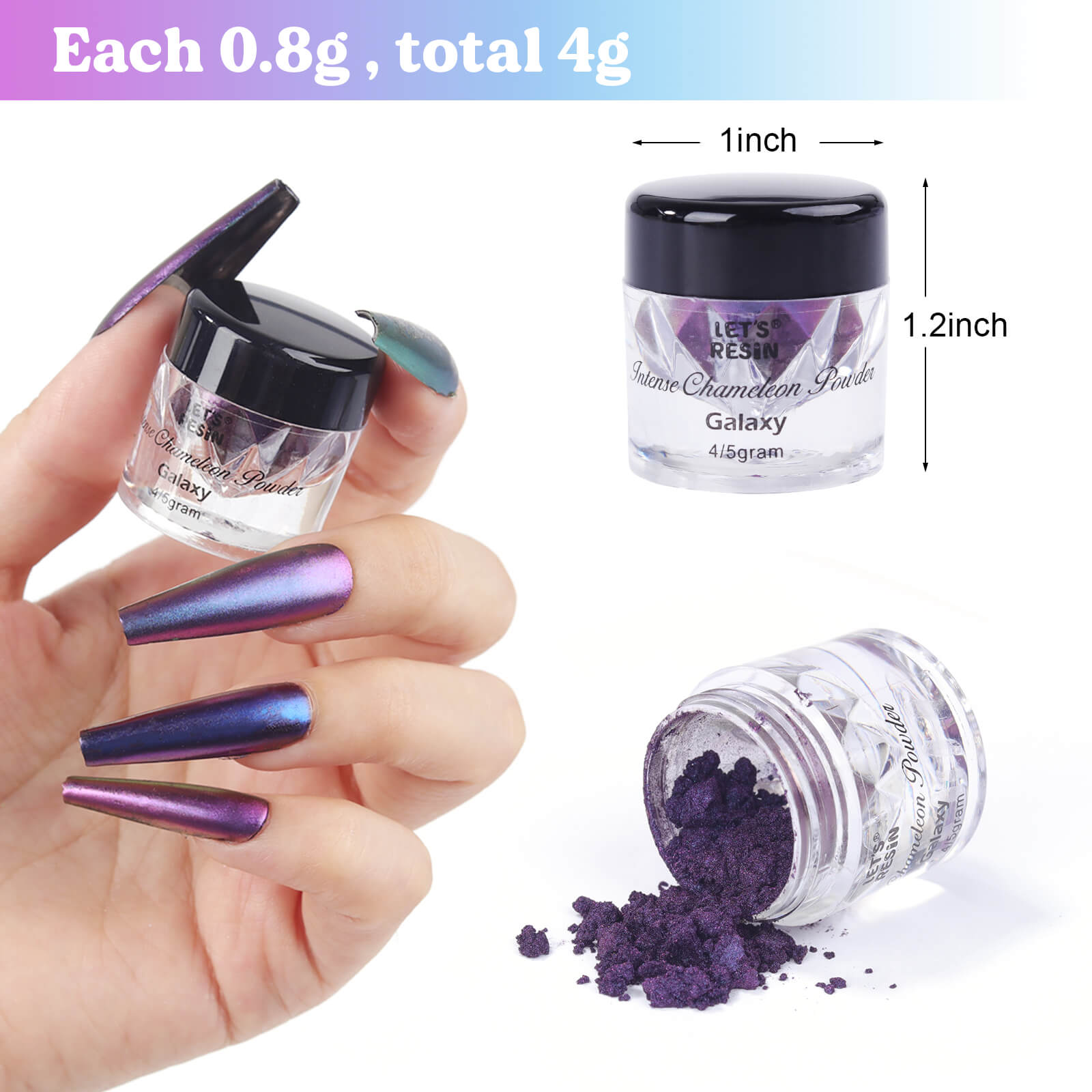 Intense Chameleon Mica Powder Set - Blue Ver