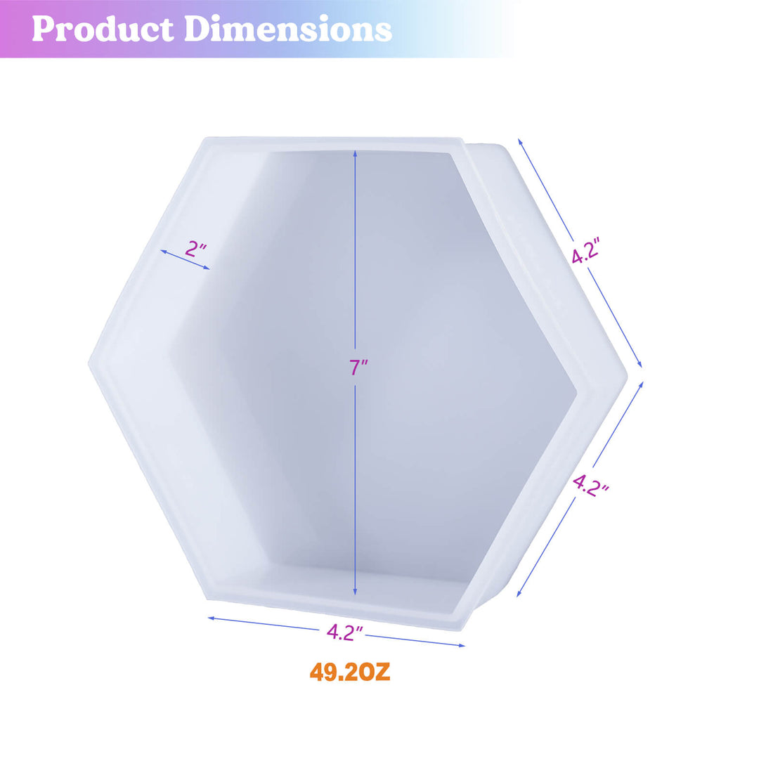 Large Hexagon Resin Mold