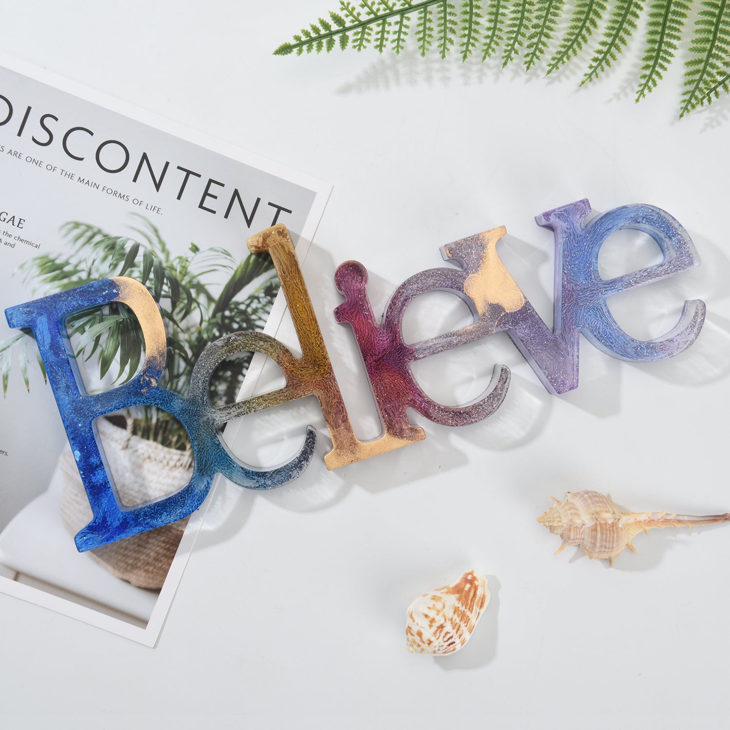 Believe Word Sign Molds