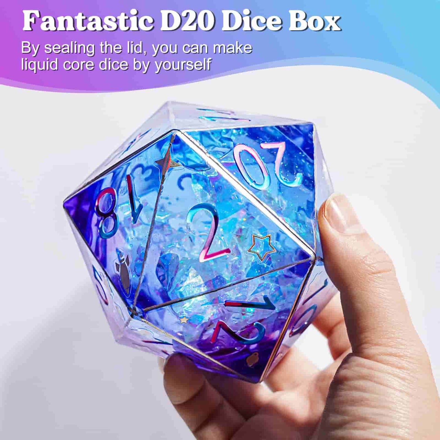 D20 dice ice mold