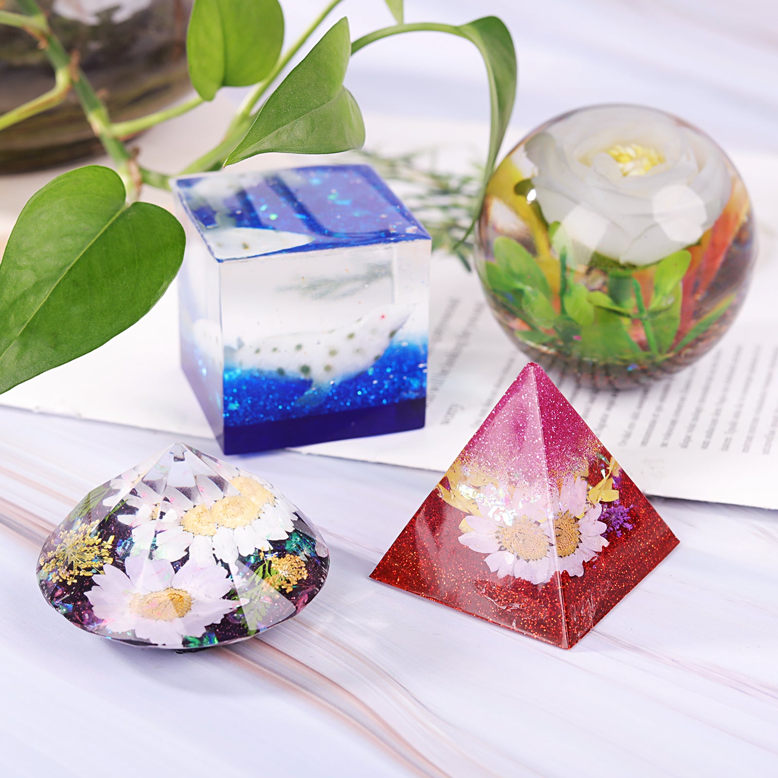 Resin Kit for Beginners, Decoration Set