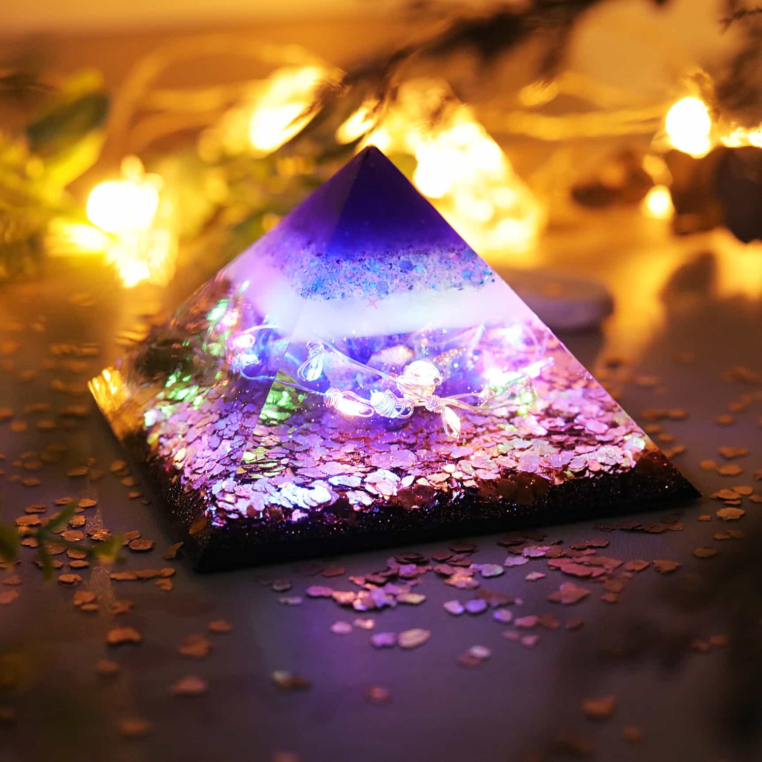 LET'S RESIN Pyramid Molds for Resin,large Silicone Pyramid Molds for DIY  Orgonite Orgone Pyramid, Home Decoration height:15cm/5.9inch 