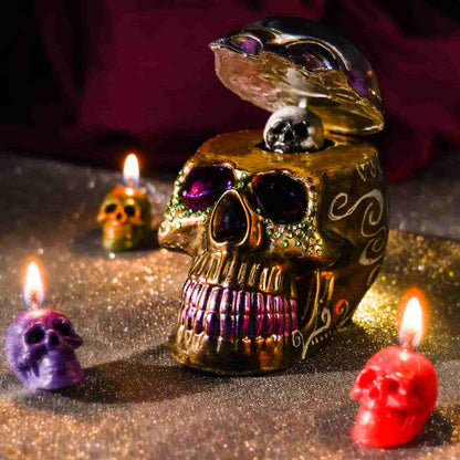 DIY Epoxy Candle Skull Keychain Pendant Silicone Mold: A Mold for Extra-special Halloween Ornaments, Keychains, and Pendants