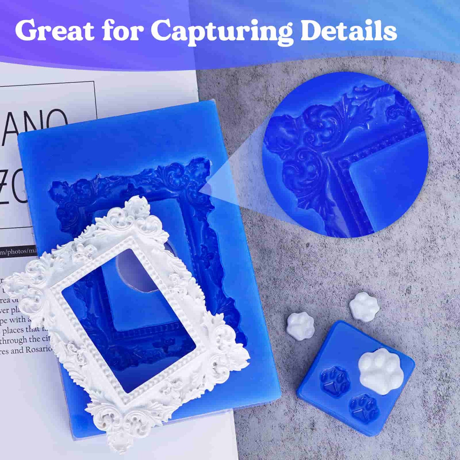 Medium Resin Mold Set, silicone with cropping template (stencil) – Little  Windows Brilliant Resin and Supplies