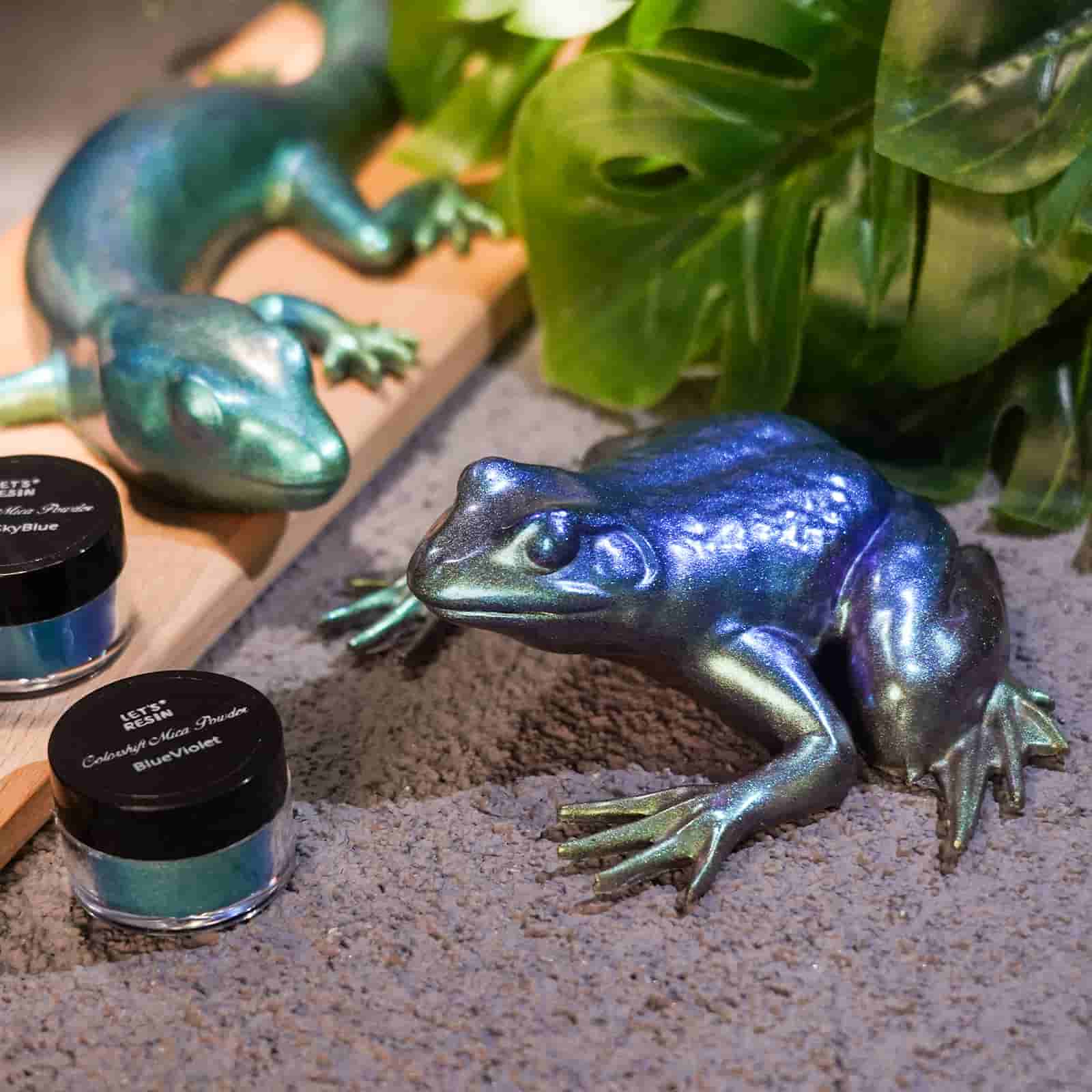 Chameleon Mica Powder for Epoxy Resin - 6 Colors Shimmery Chameleon Pi –  WoodArtSupply