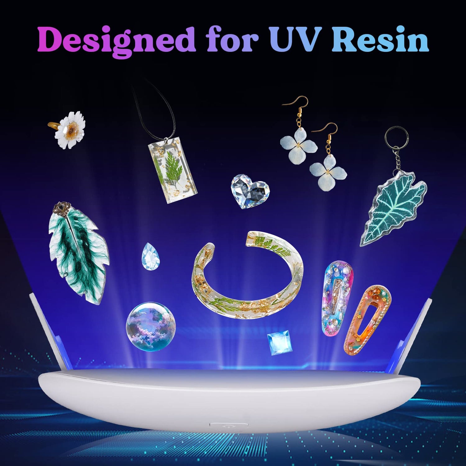LET'S RESIN UV Resin Kit with Light,153Pcs Resin Nepal