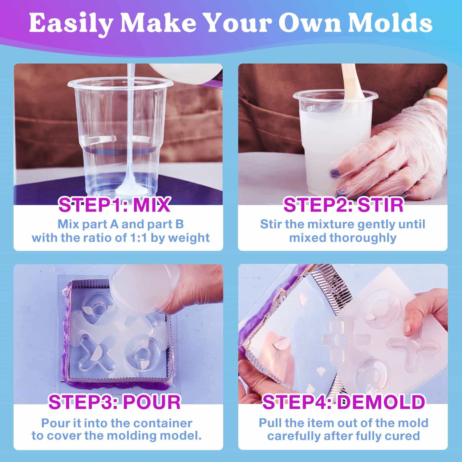 How to Make a Mold for Epoxy Resin Casting * Moms and Crafters