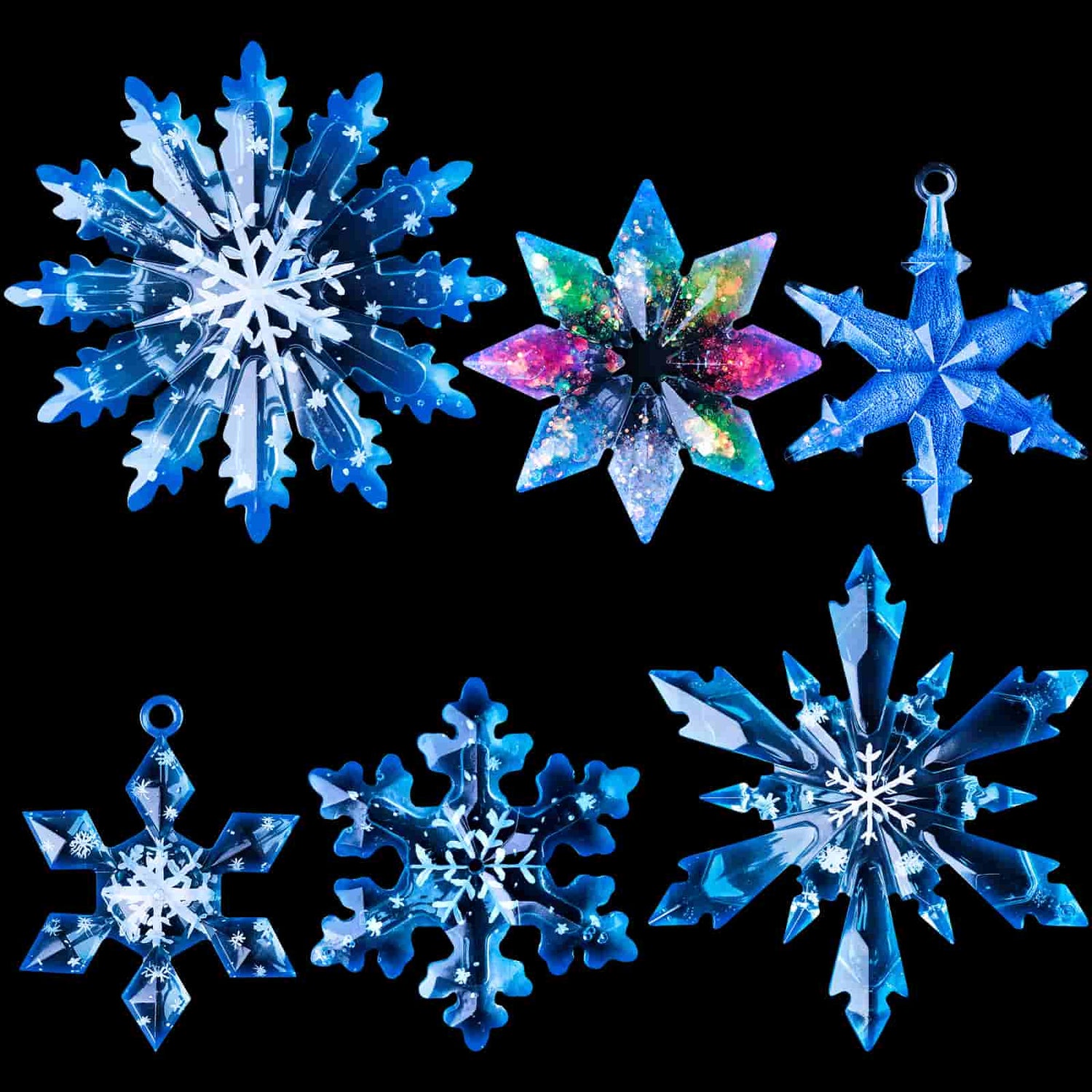 Proline Pieces Mold - Assorted Snowflakes (.74oz) - Tomric Systems