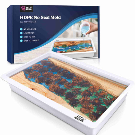 HDPE Resin Table Mold - 10.5x18.5x3.2''