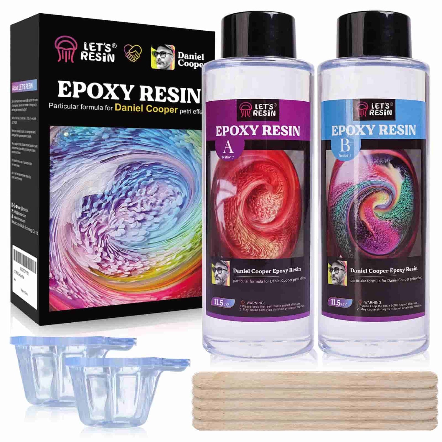 Let's Resin Epoxy Resin Kit, 2 Gallon Deep Pour Epoxy Resin,Bubble