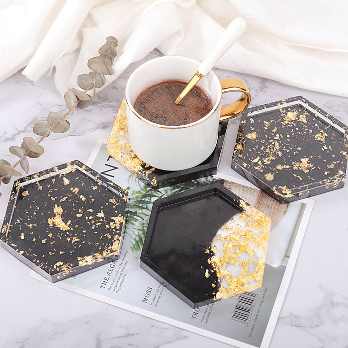 Resin Kit with EVERYTHING, Coaster Set 40 Pcs 4 molds+resin+12 colors