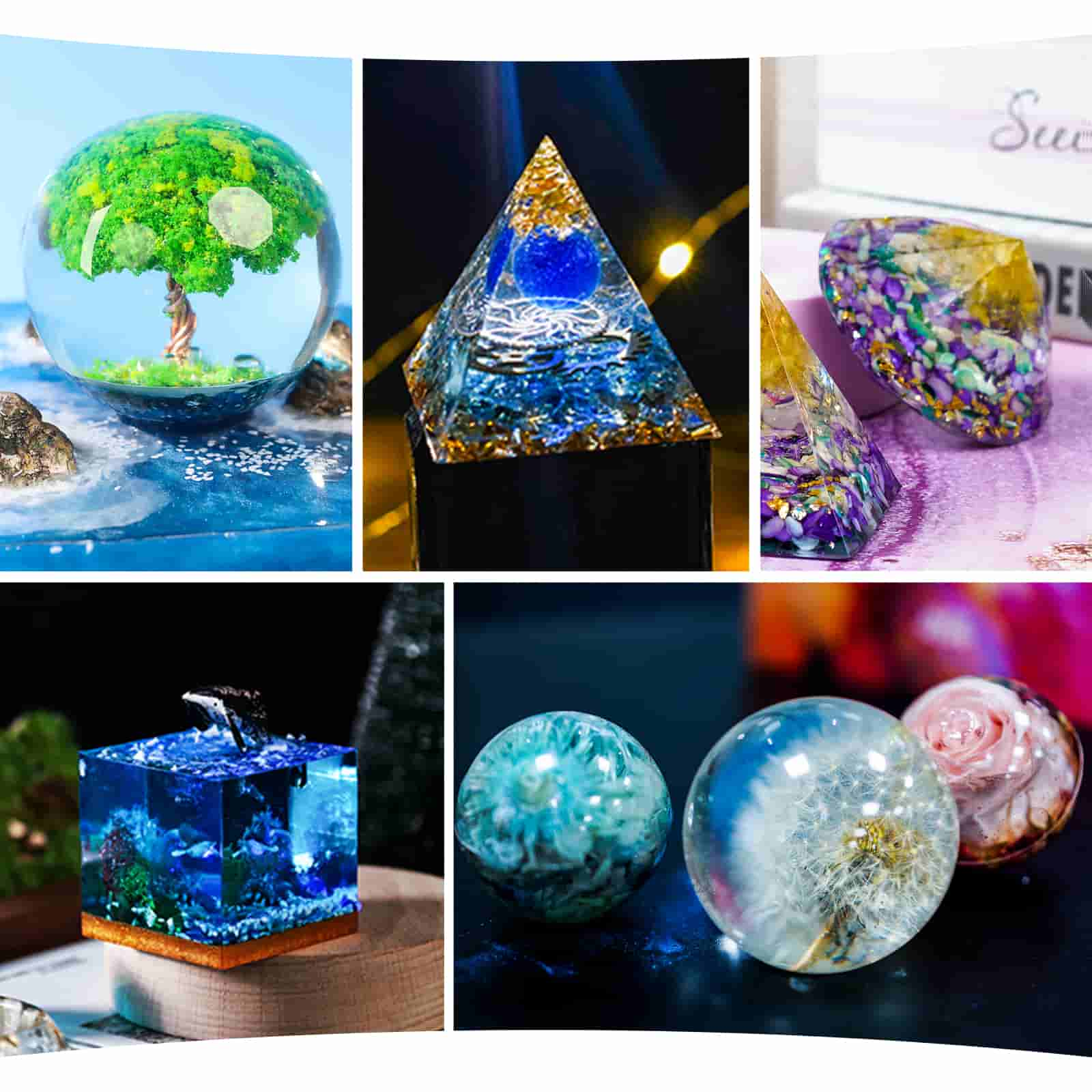 Resin Kit for Beginners, Decoration Set