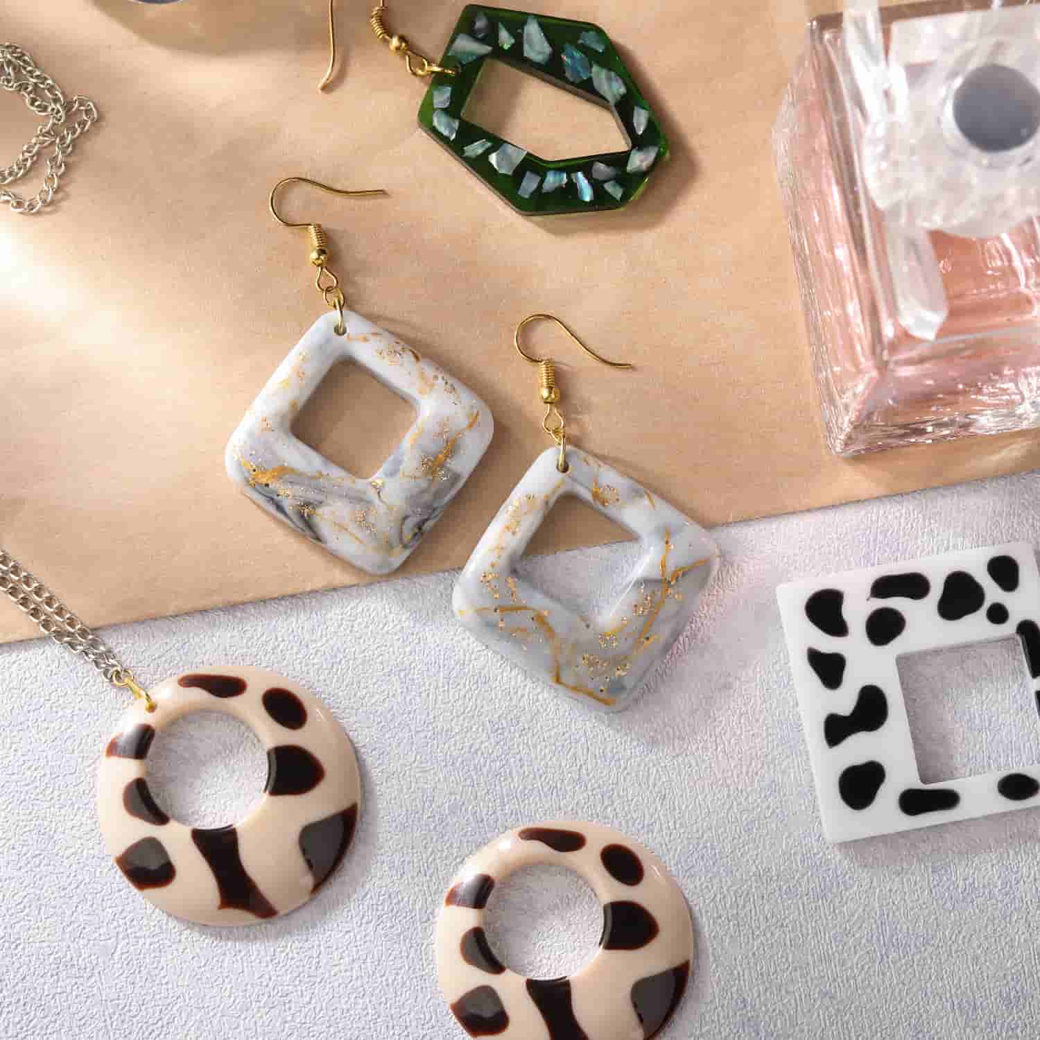 LV Stud Earring Mold | Resin Jewelry Mold