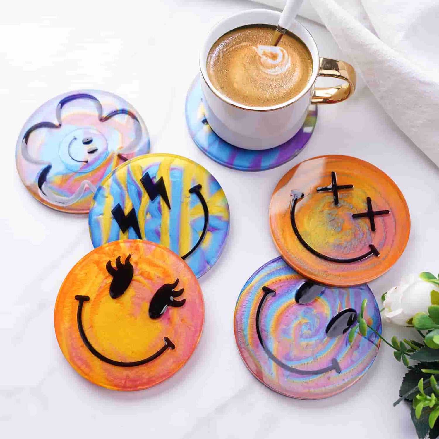 Smiley Face Coasters Molds