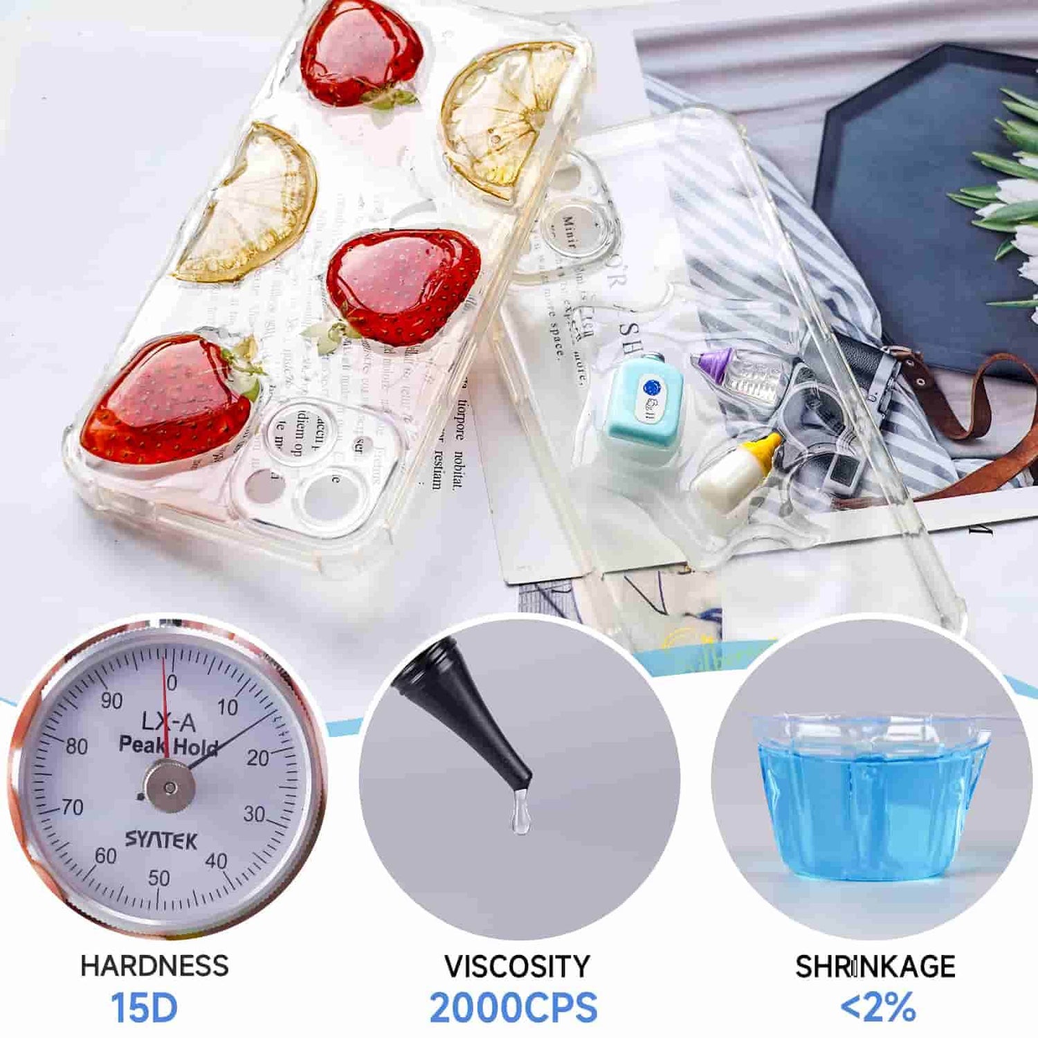 UV Resin Kit with Light,153Pcs Resin Jewelry Making Kit with