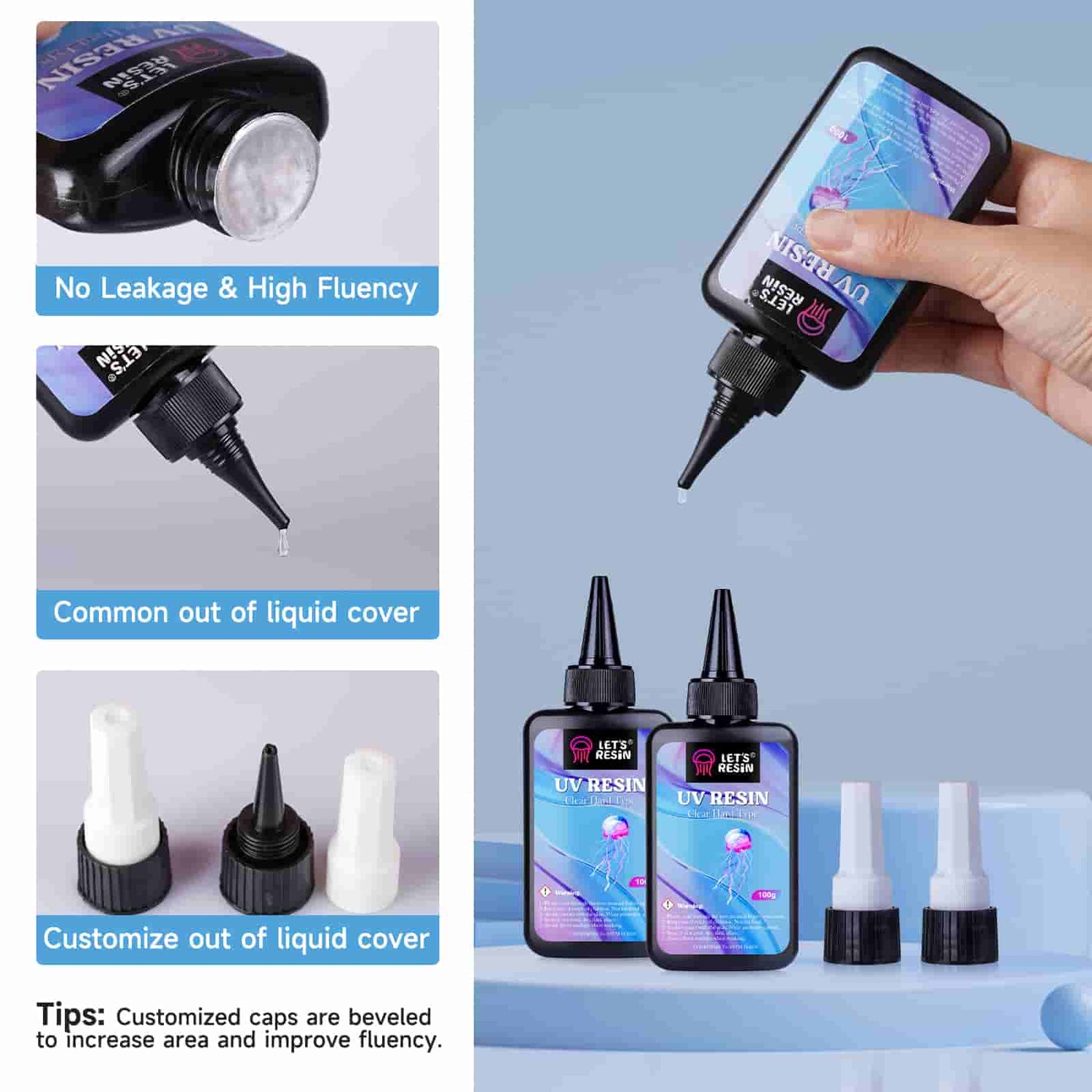 100g UV Resin Hard Glue Ultraviolet Curing Transparent Handmade DIY Tool  New