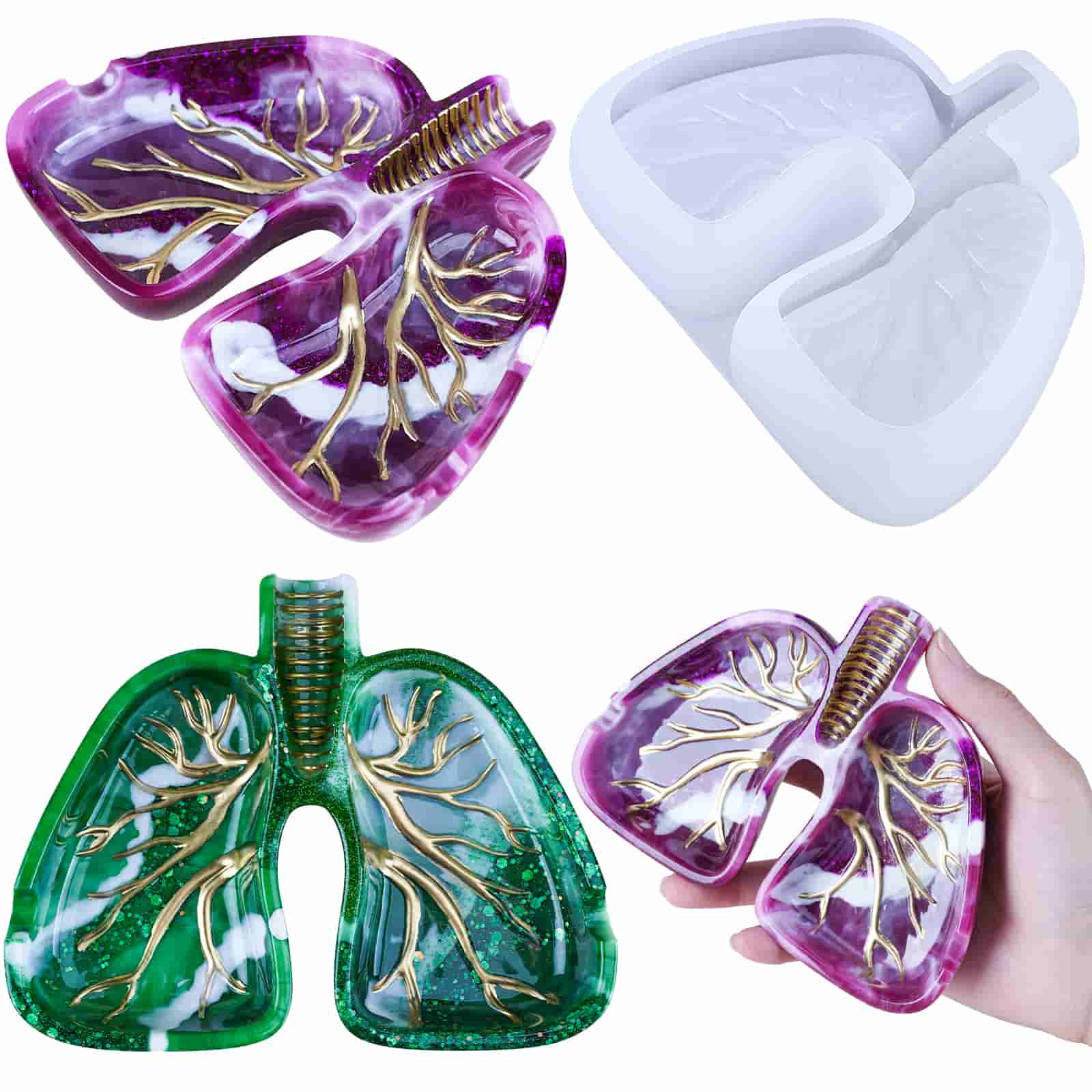 Lung Shaped Ashtray Mold