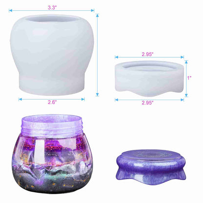 LET'S RESIN Storage Box Molds, Silicone Resin Box Molds, Storage Container  with Sliding Lid Design, Epoxy Molds Silicone for Resin Casting, Jewelry